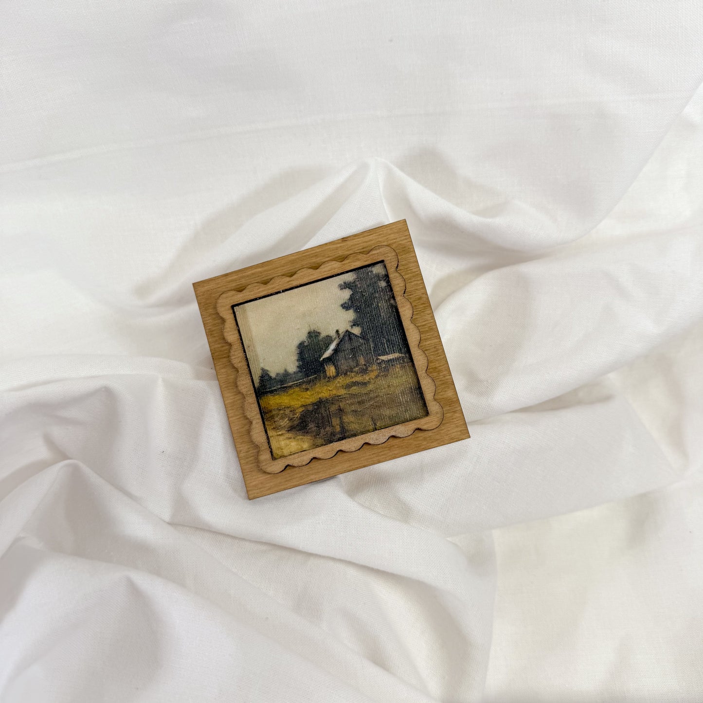 Vintage Wooden Magnet