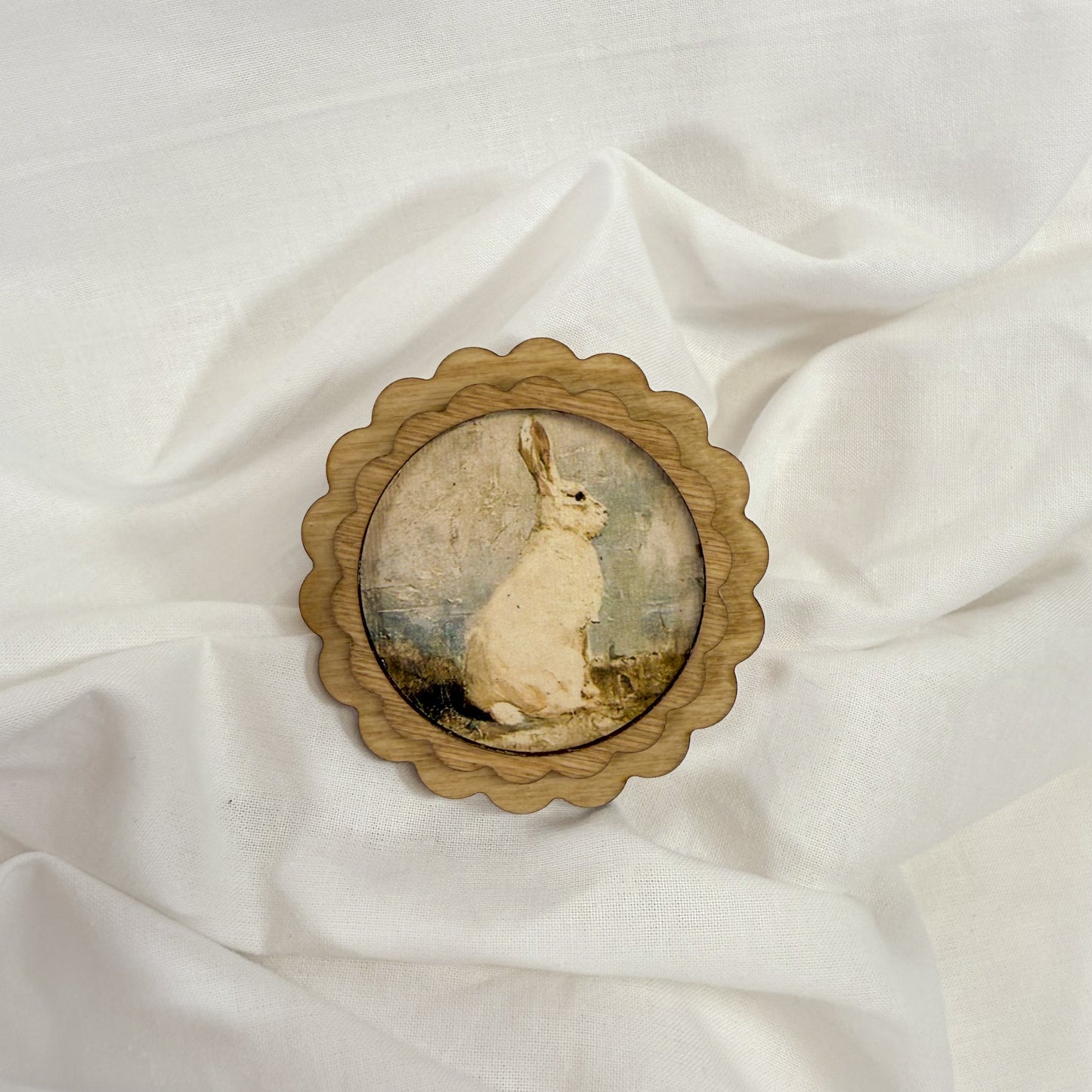 Vintage Wooden Magnet