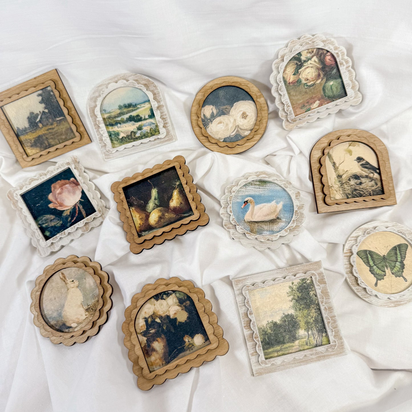 Vintage Wooden Magnet