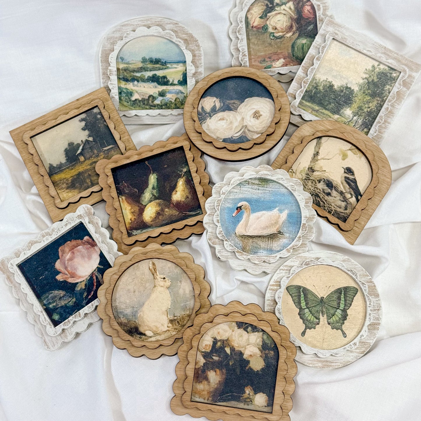 Vintage Wooden Magnet