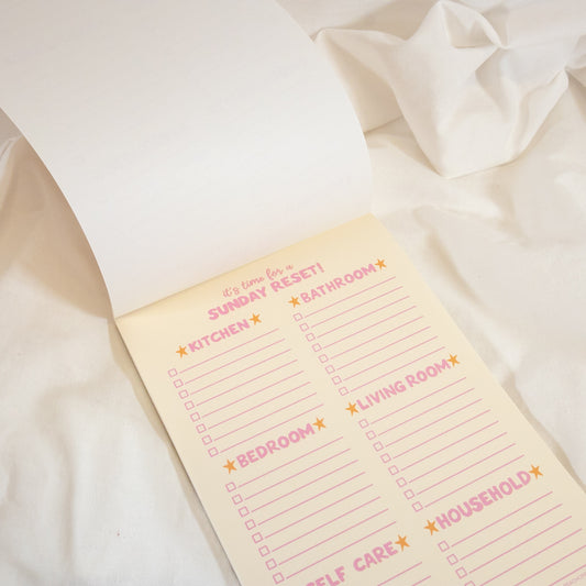 Sunday Reset Notepad