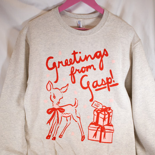 Greetings From Gasp Holiday Crewneck Sweatshirt