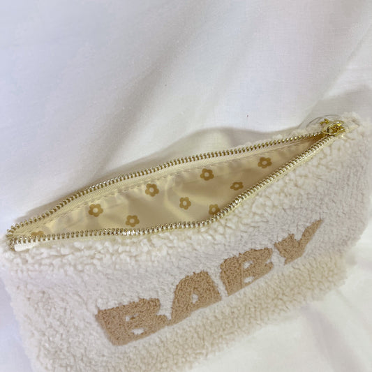 Baby Embroidered Teddy Pouch