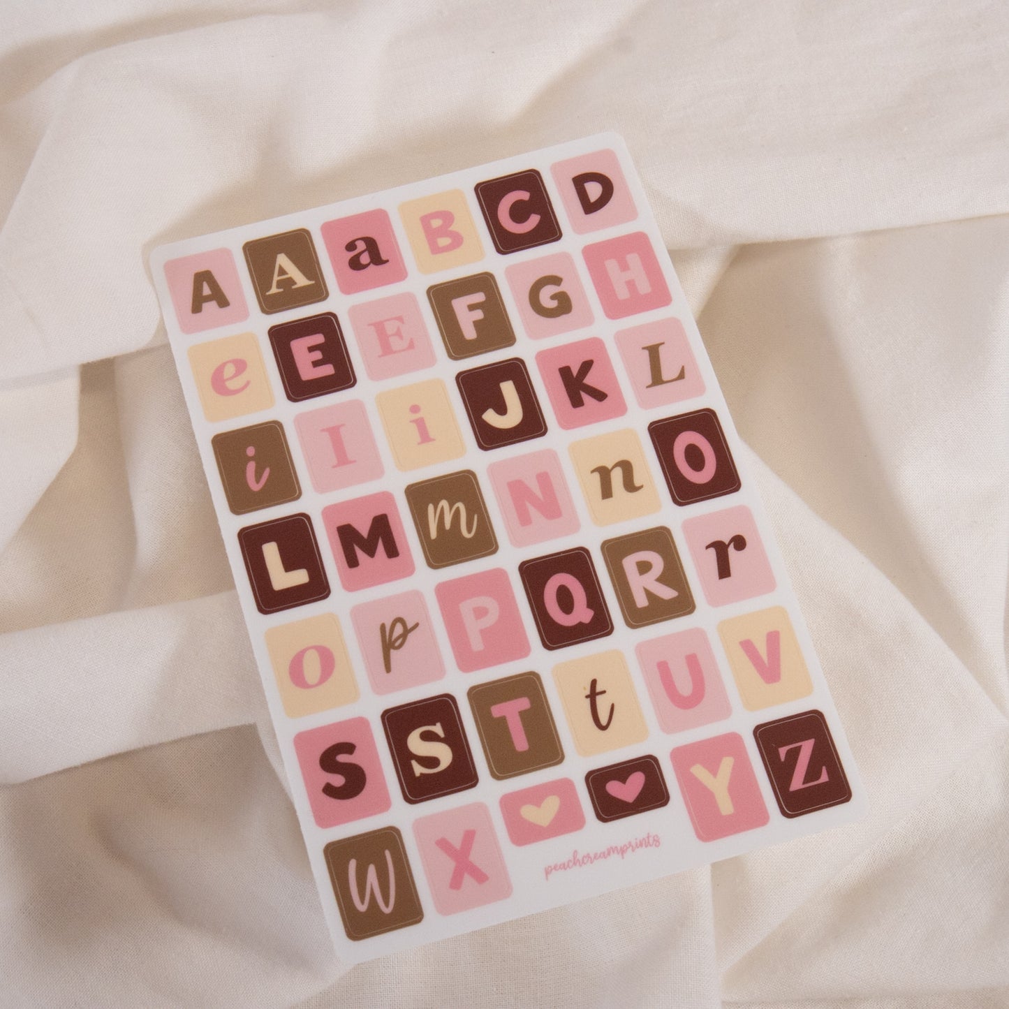 Alphabet Sticker Sheet