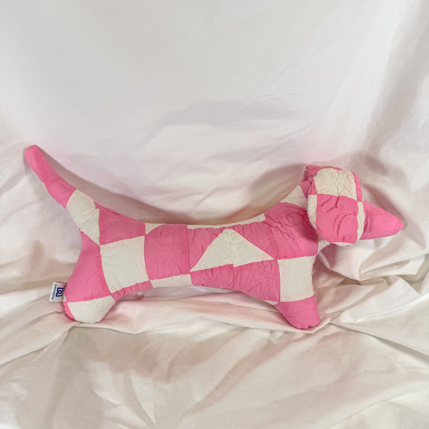 Quilted Dachshund Pillow