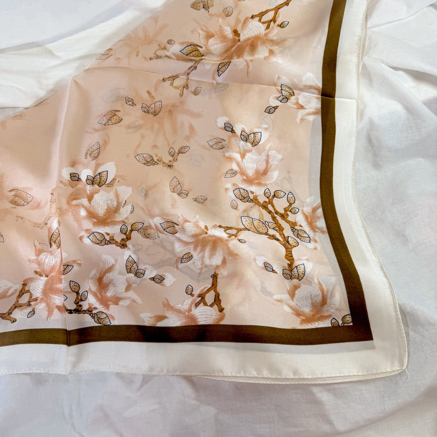 Pink Garden Square Scarf