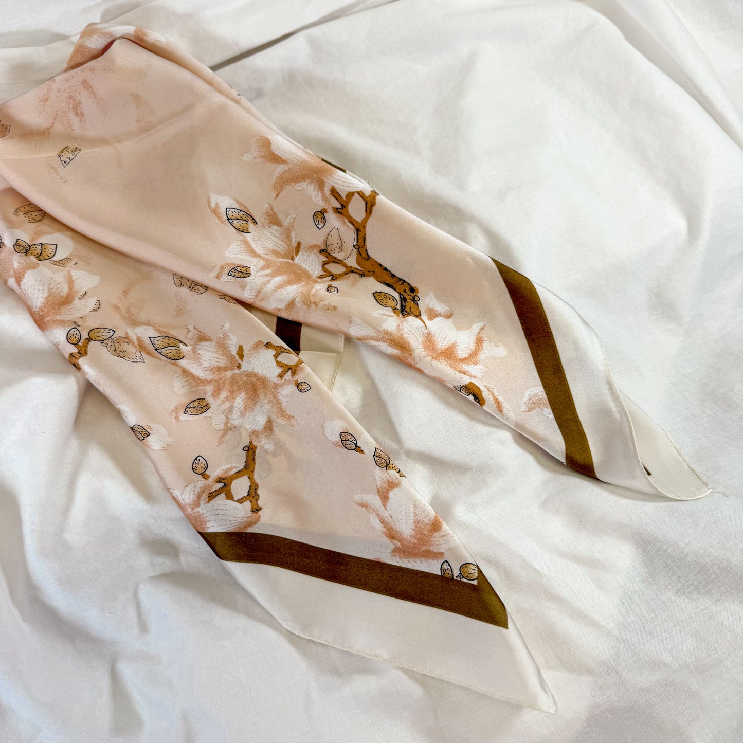 Pink Garden Square Scarf