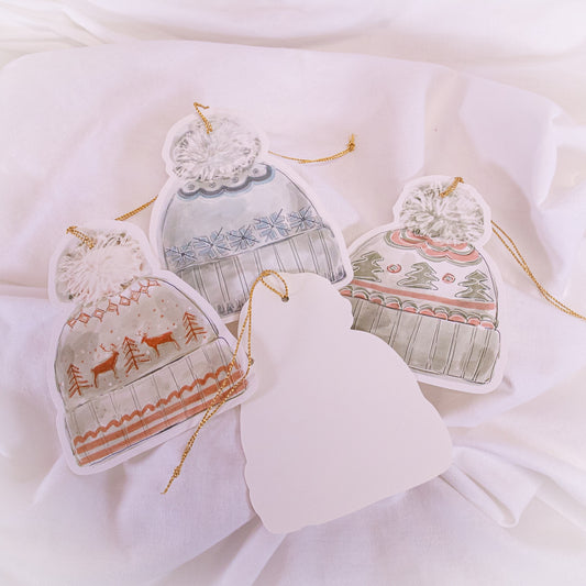 Winter Hat Holiday Gift Tags
