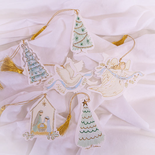 Christmas Icons Tassel Gift Tags