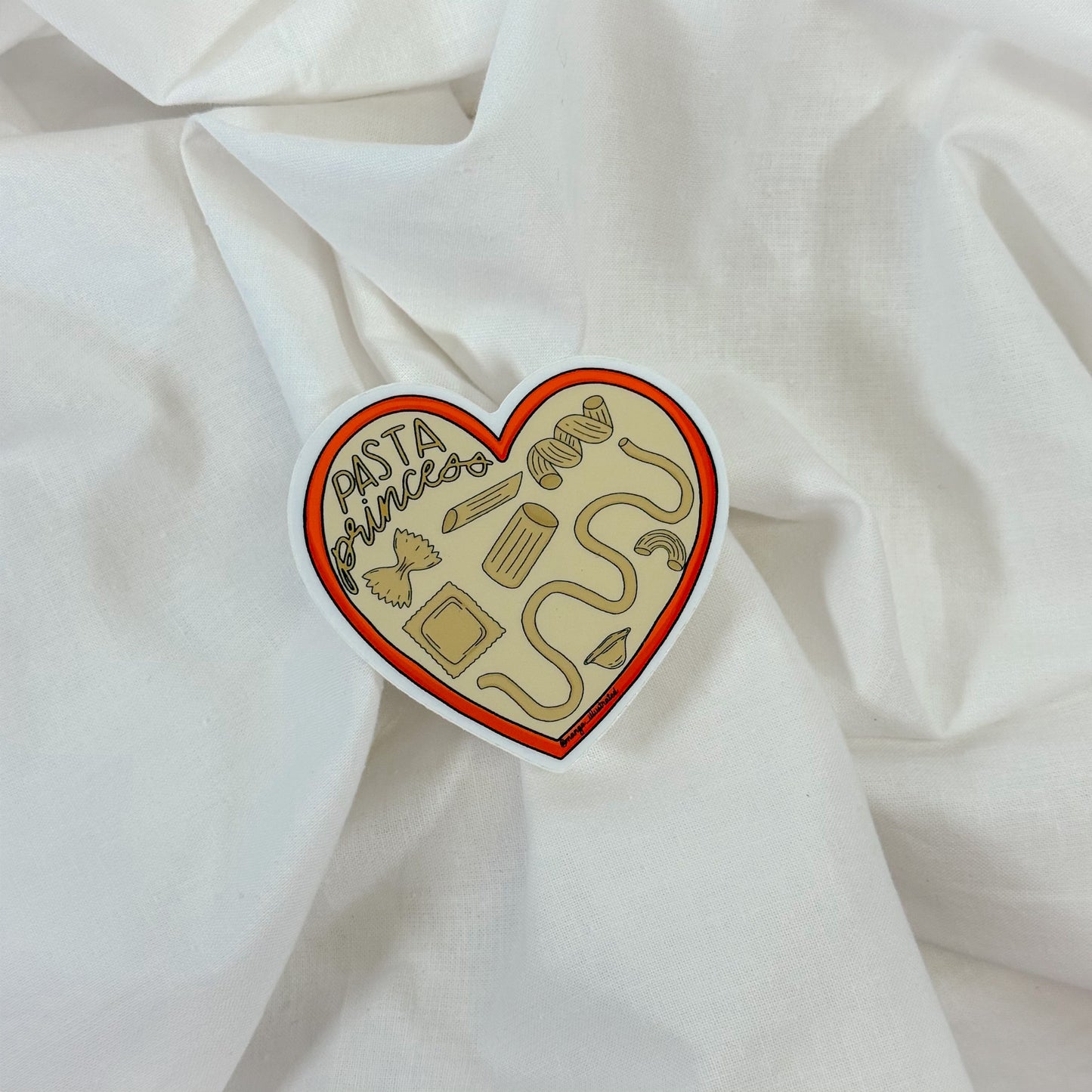 Pasta Princess Vinyl Sticker
