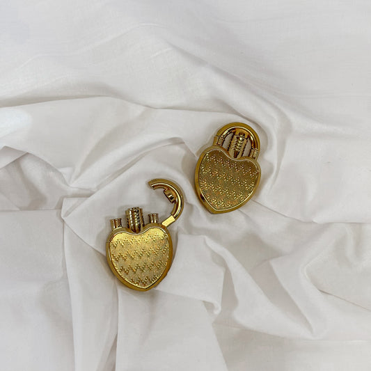 Gold Heart Lock Lighter