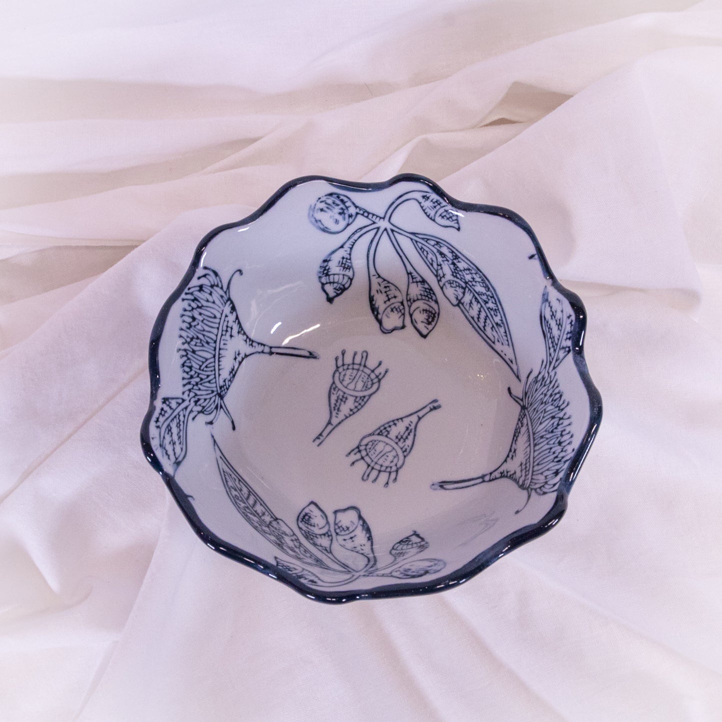 Floral Footed Mini Bowl