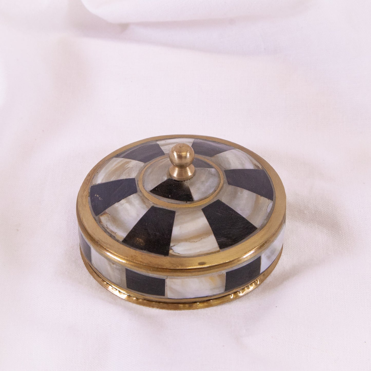 Classic Check Mini Brass Box