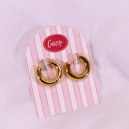 Classic Chunky Huggie Hoop Earrings