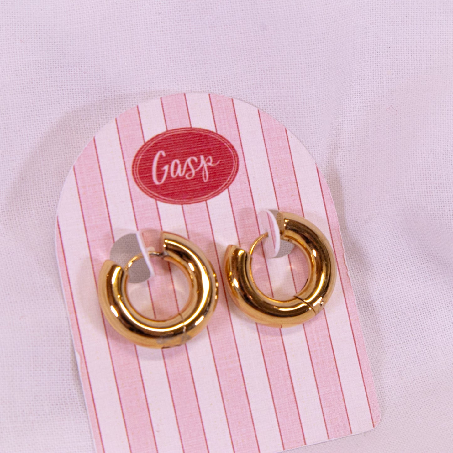 Classic Chunky Huggie Hoop Earrings