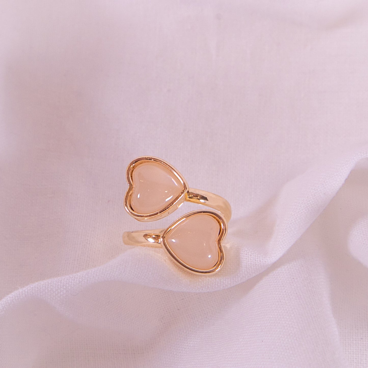 Stone Heart Wrap Ring