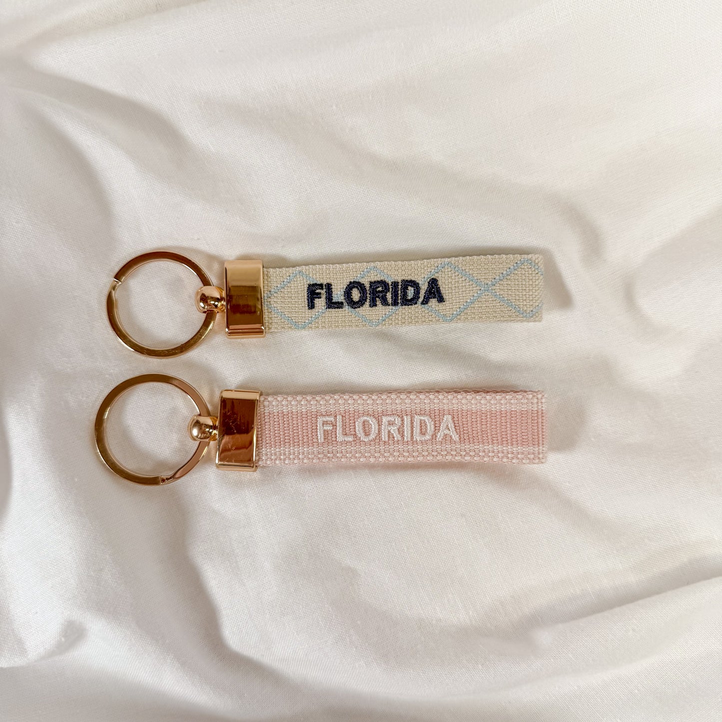 Florida Embroidered Keychain