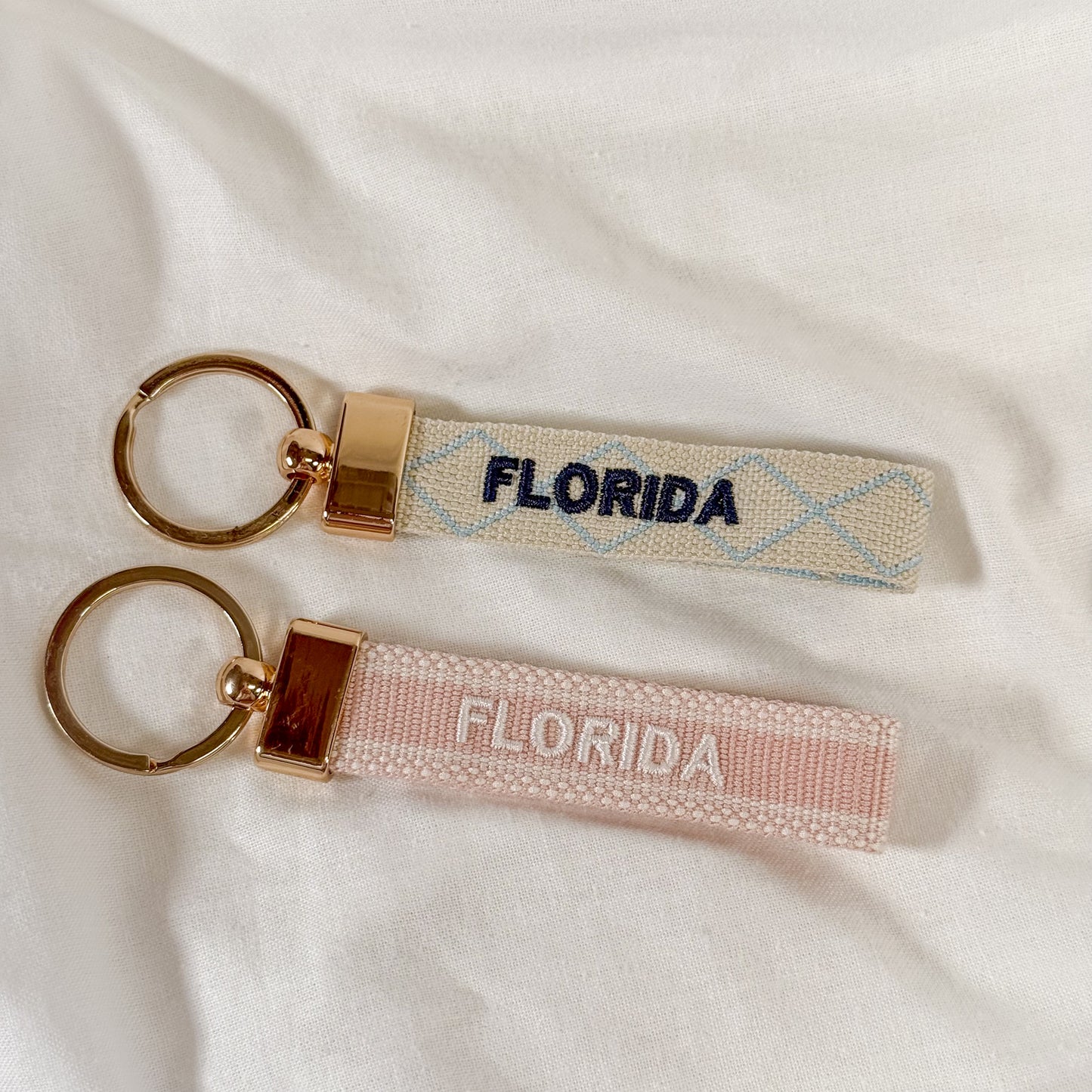 Florida Embroidered Keychain