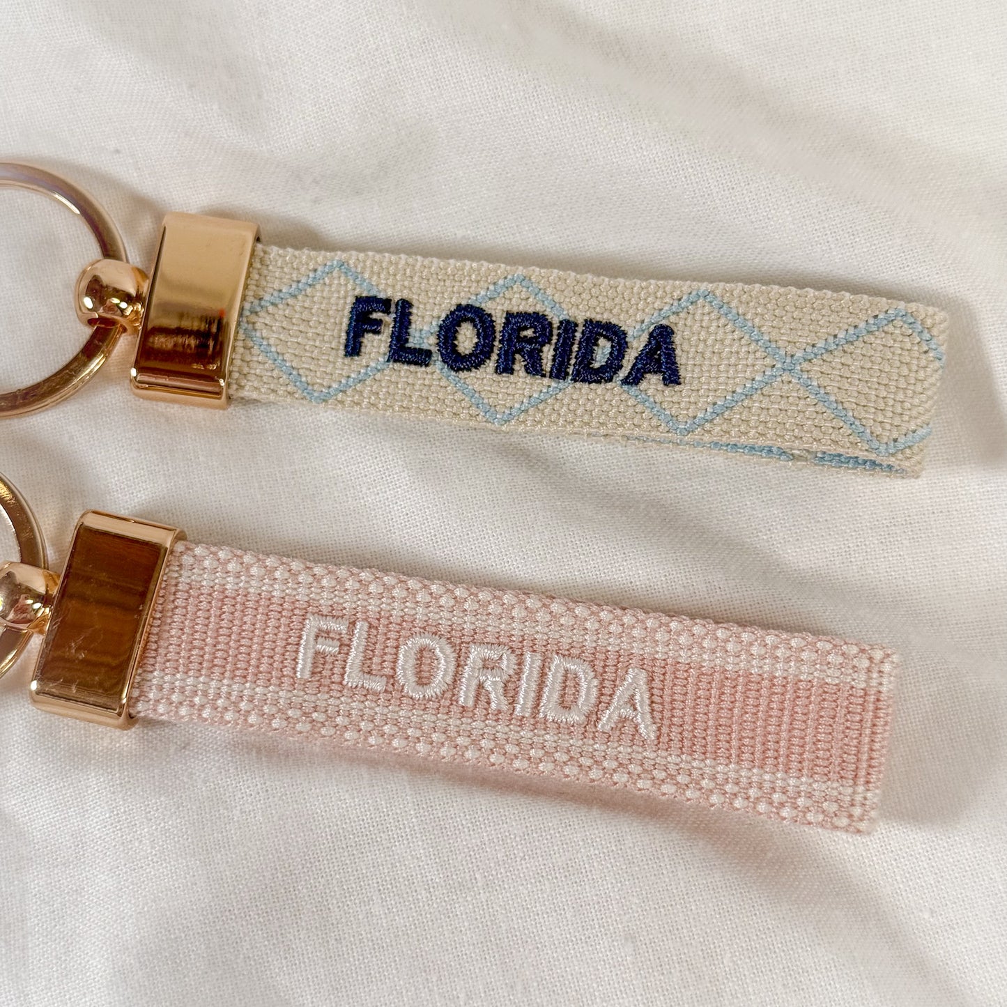 Florida Embroidered Keychain