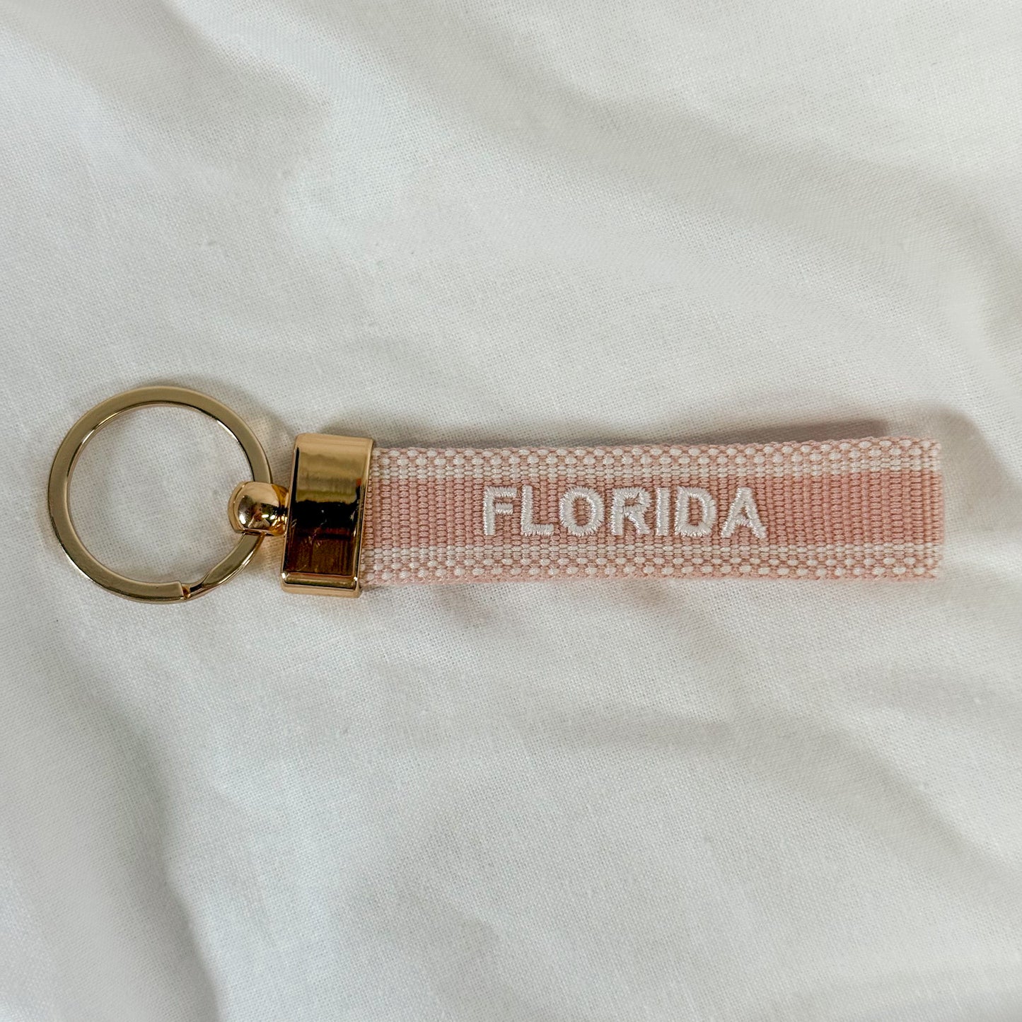 Florida Embroidered Keychain