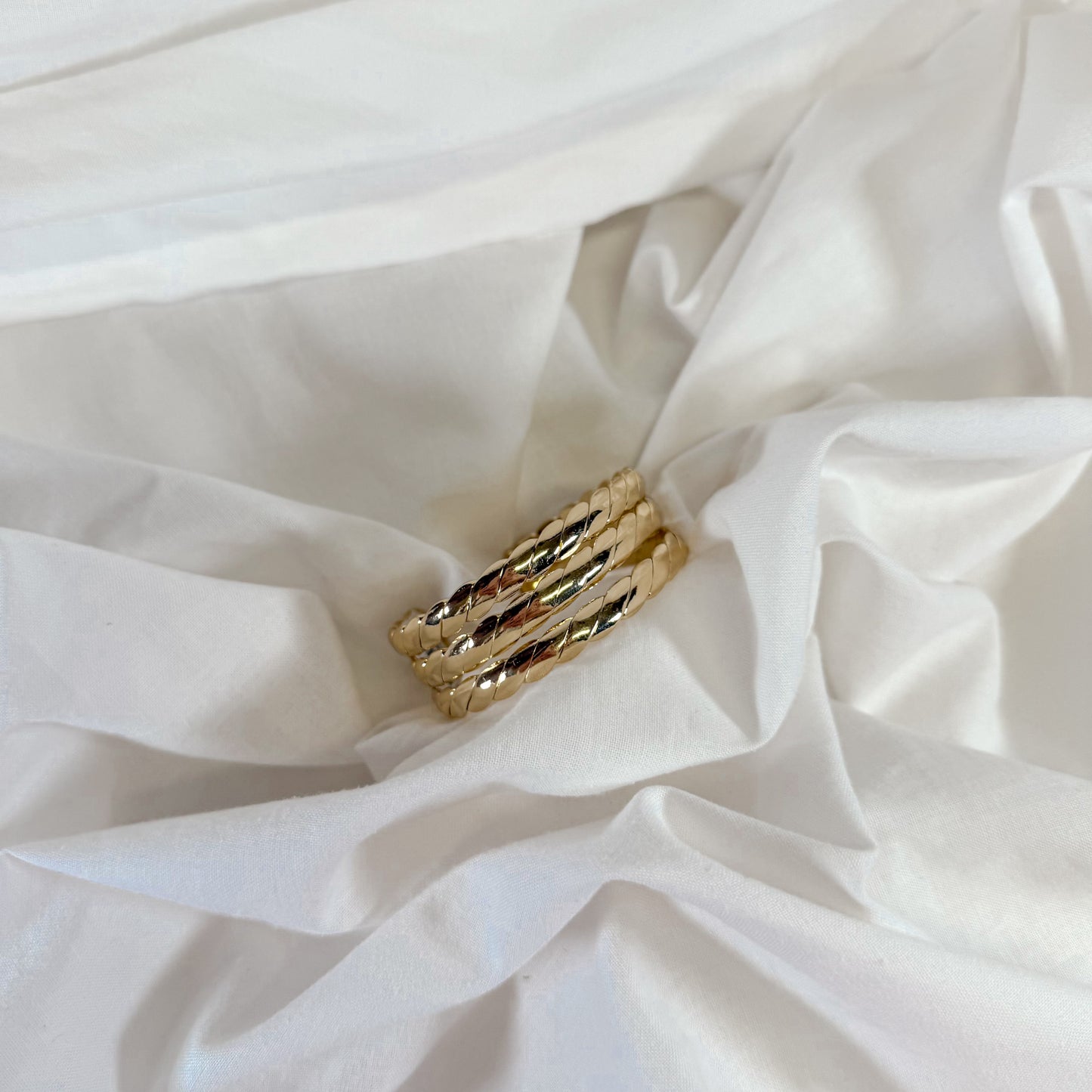 Twisted Gold Cuff Bracelet