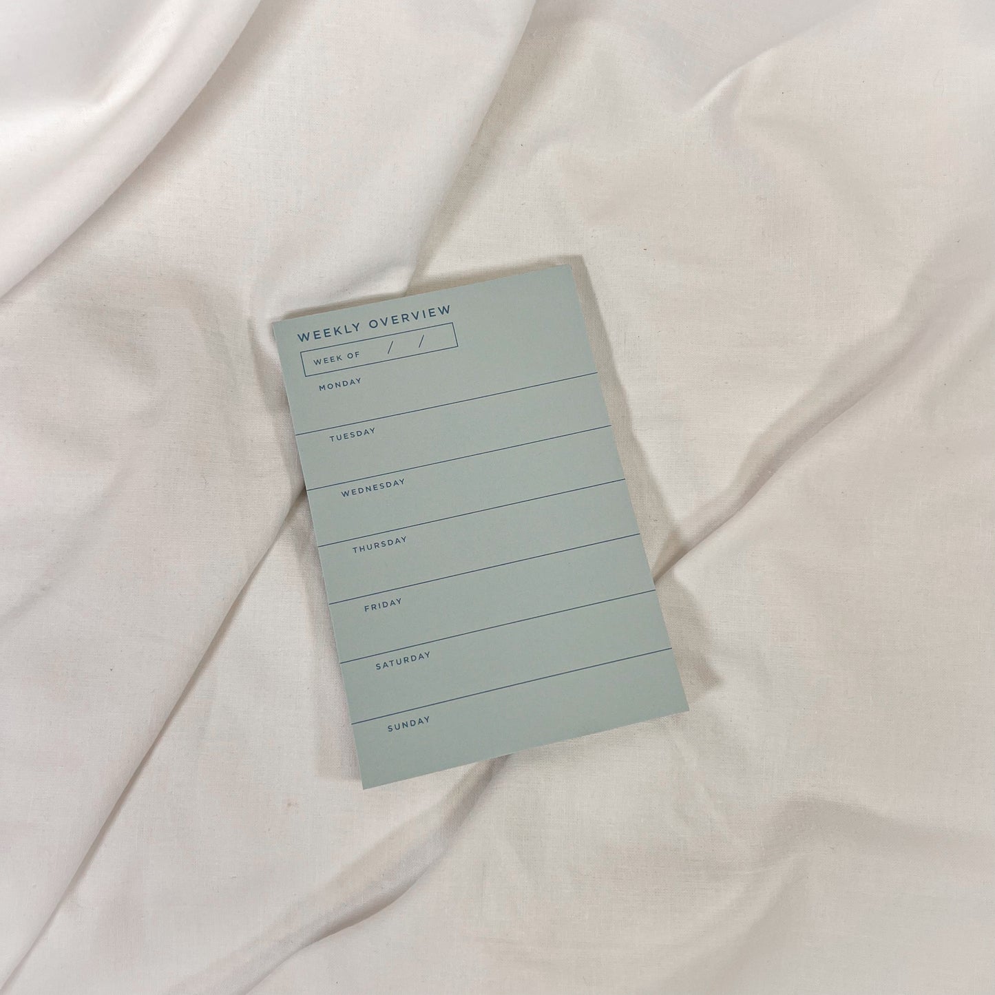 Blue Weekly Planner Notepad