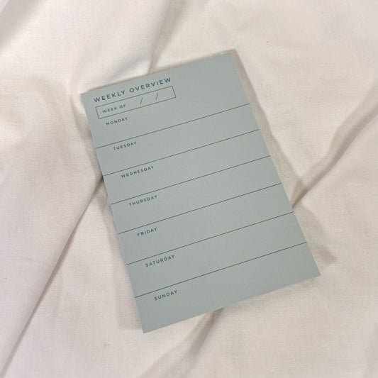 Blue Weekly Planner Notepad
