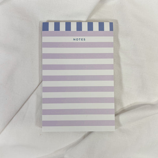 Lavender Stripes Notepad