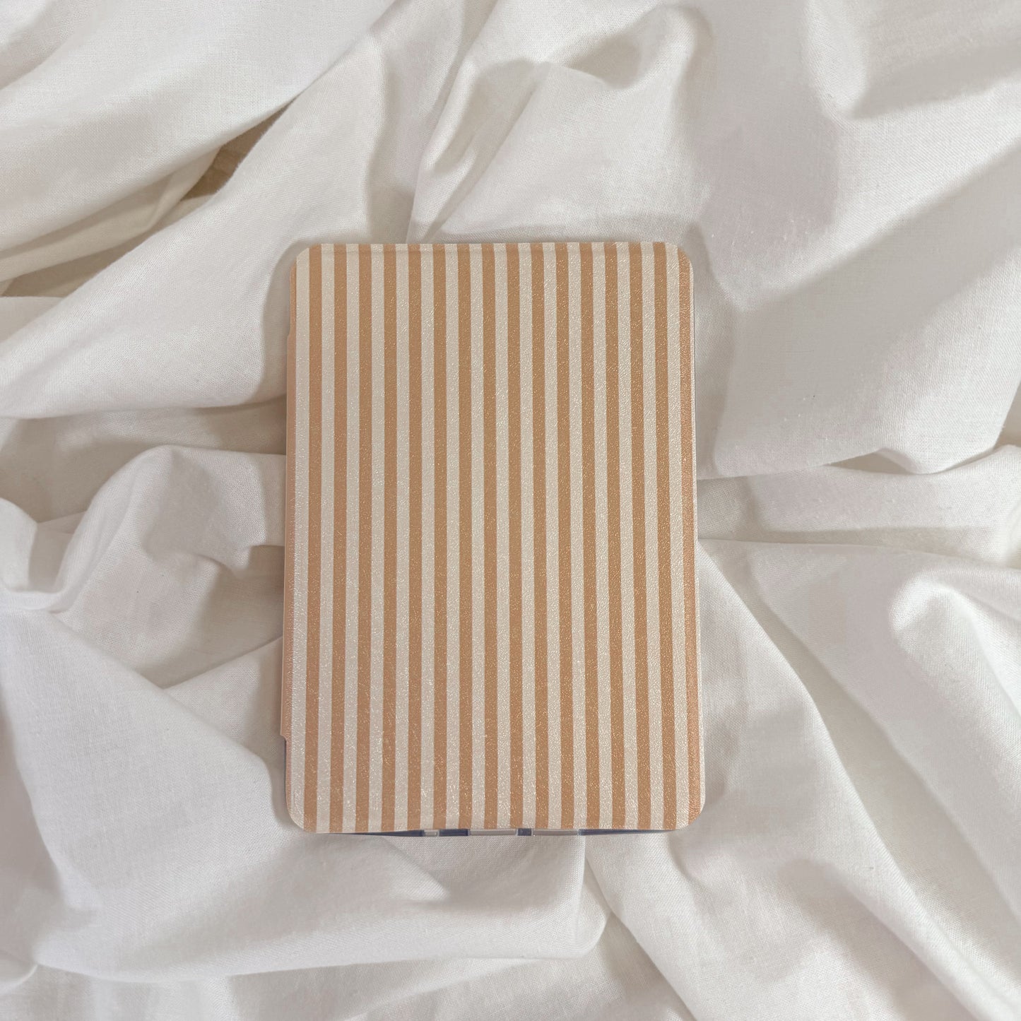 Tan Stripe Clear Back Kindle Case