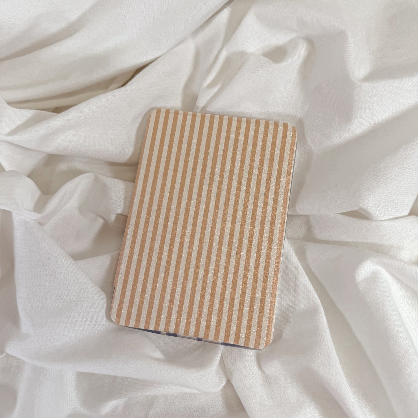 Tan Stripe Clear Back Kindle Case