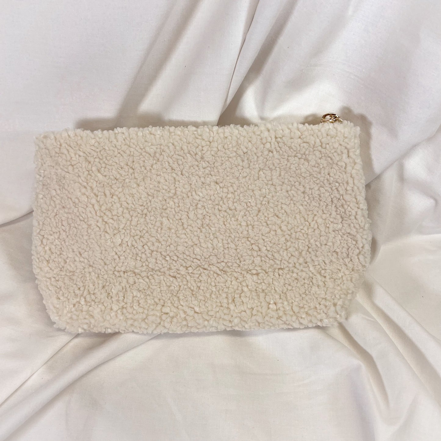 Sunrise Embroidered Teddy Pouch