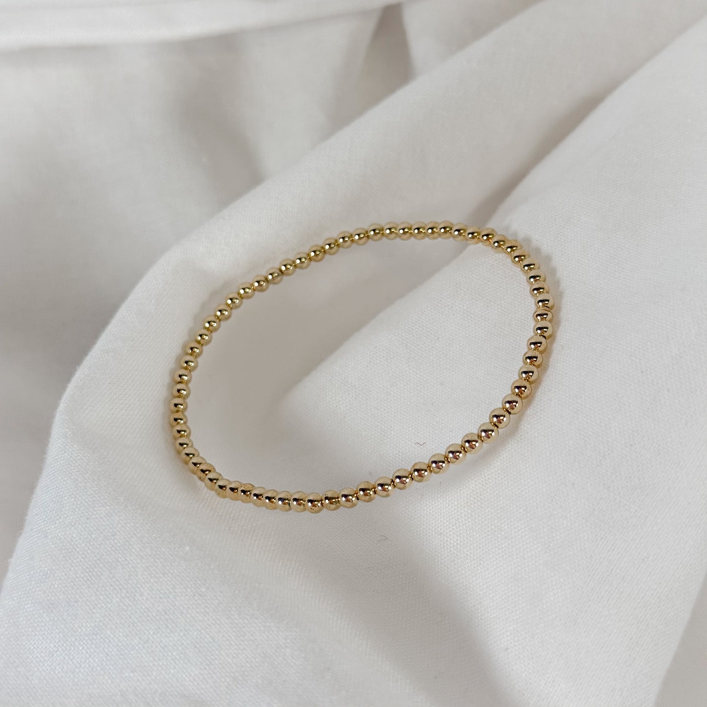 Classic Gold Filled Bead Bracelet