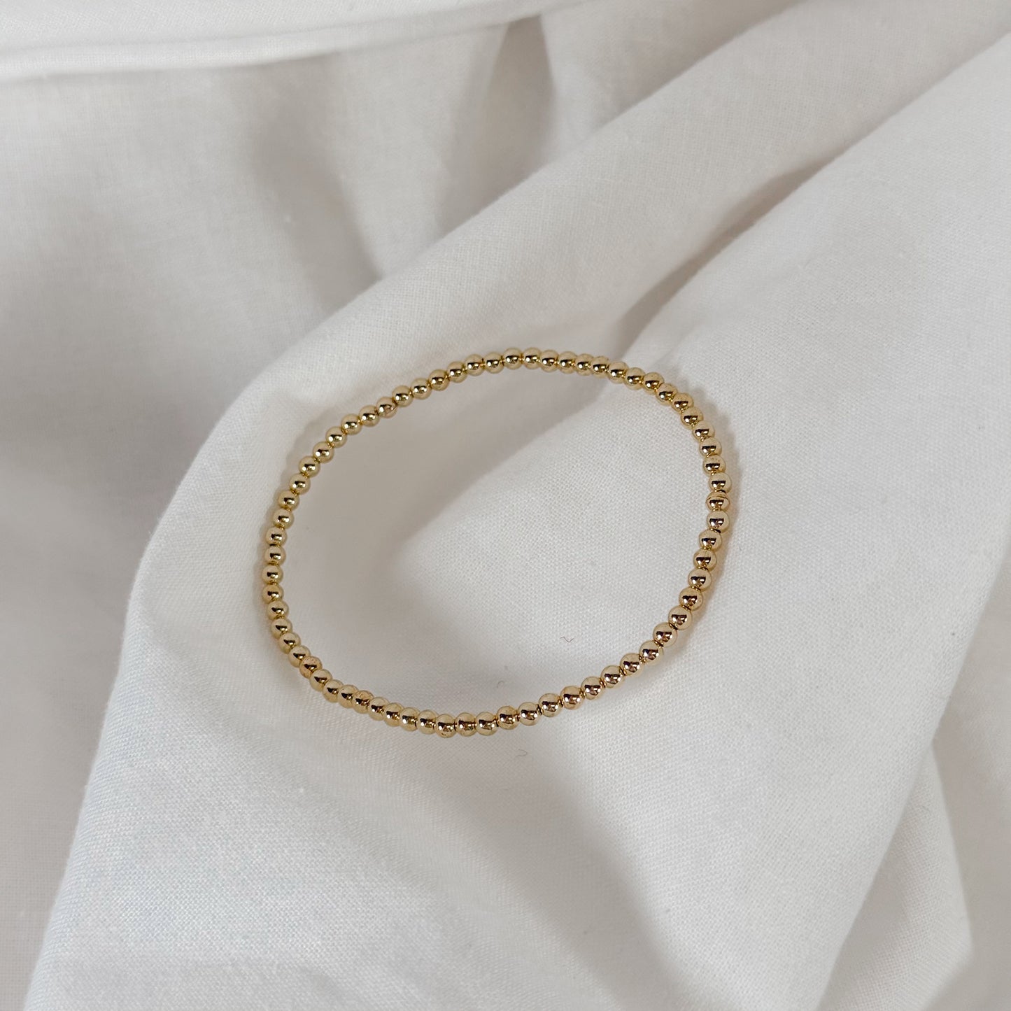 Classic Gold Filled Bead Bracelet