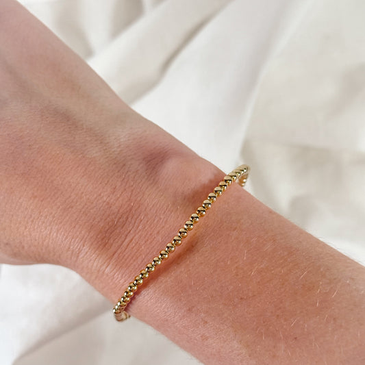 Classic Gold Filled Bead Bracelet