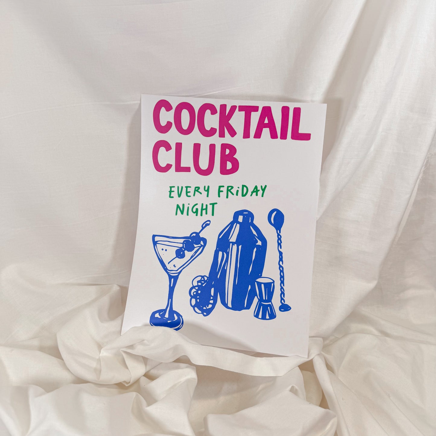 Cocktail Club Wall Art Print