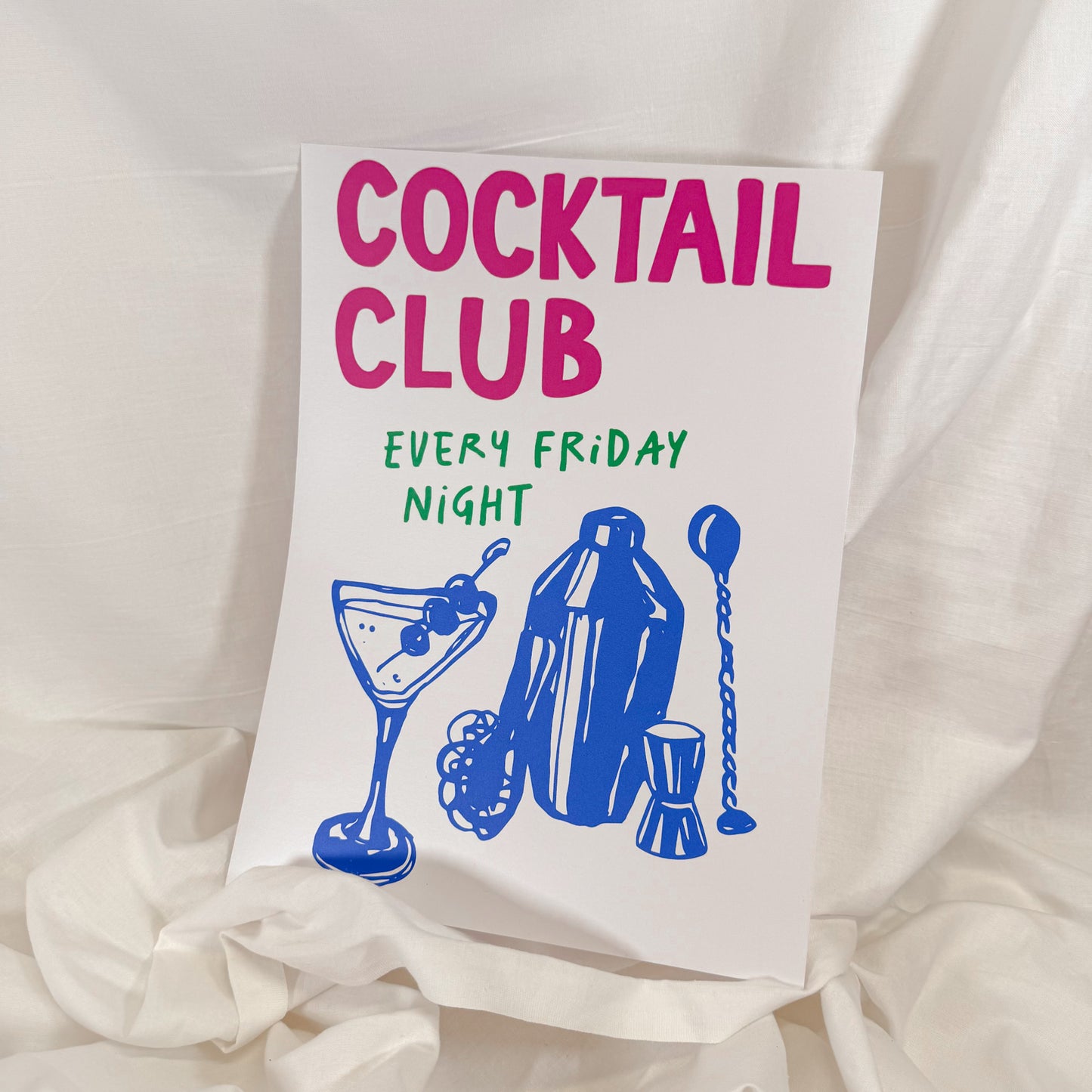 Cocktail Club Wall Art Print