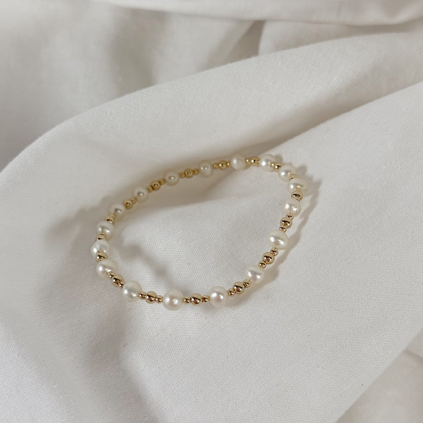 Ashlyn Gold Filled Bead Bracelet