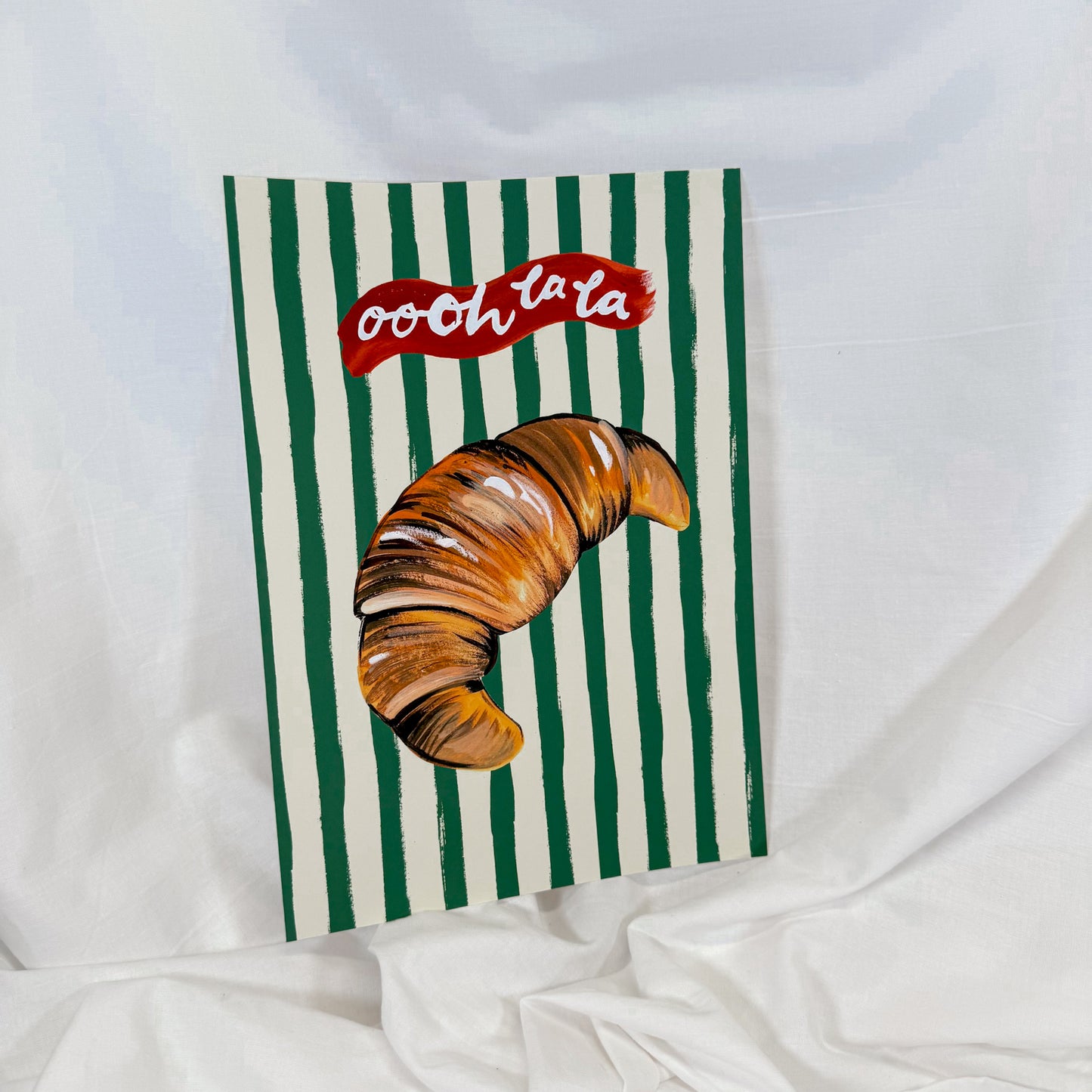 Ooh La La Croissant Wall Art Print