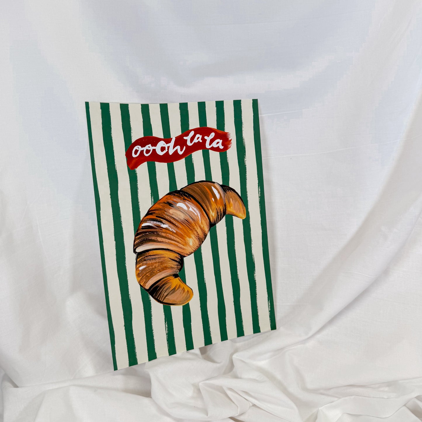 Ooh La La Croissant Wall Art Print
