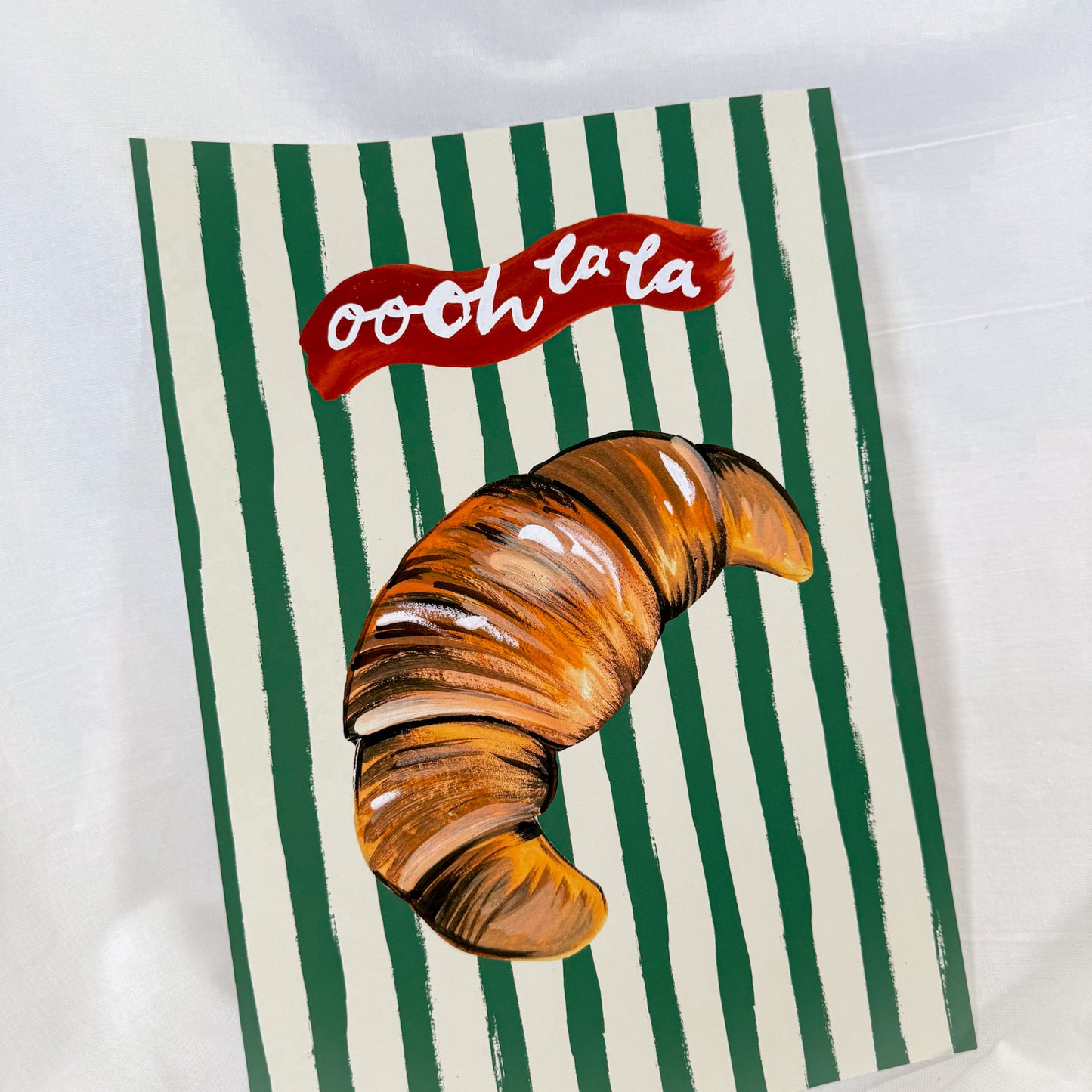 Ooh La La Croissant Wall Art Print