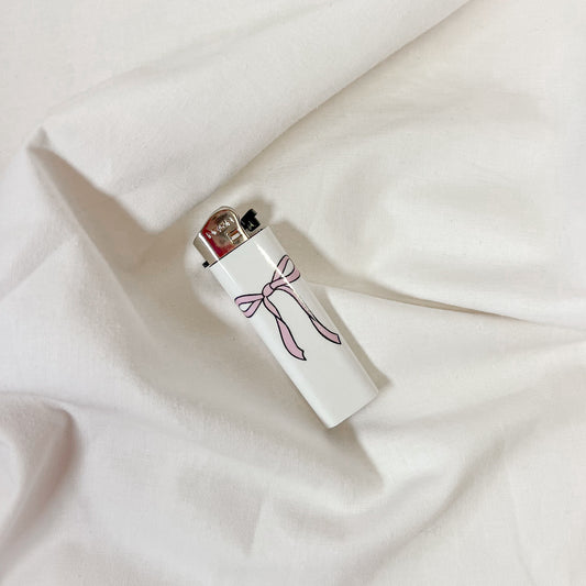 Pink Ribbon Bow Lighter