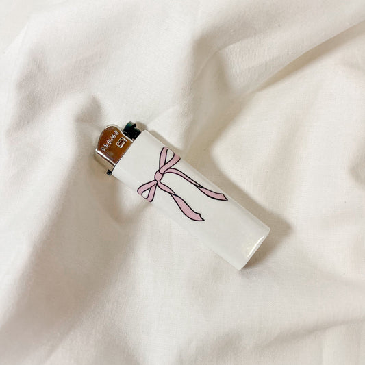 Pink Ribbon Bow Lighter