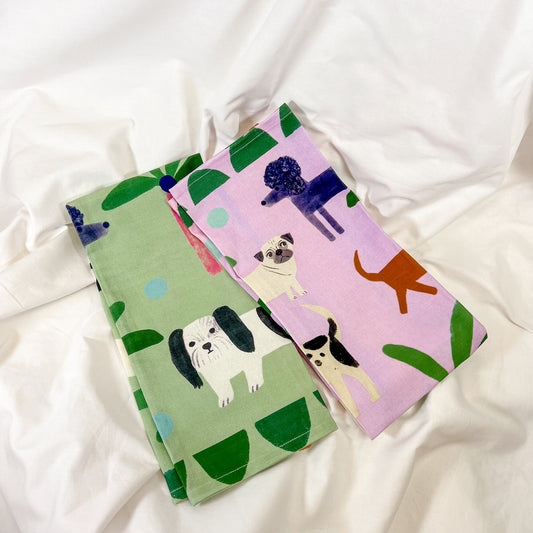 Island Dogs Dish Towel