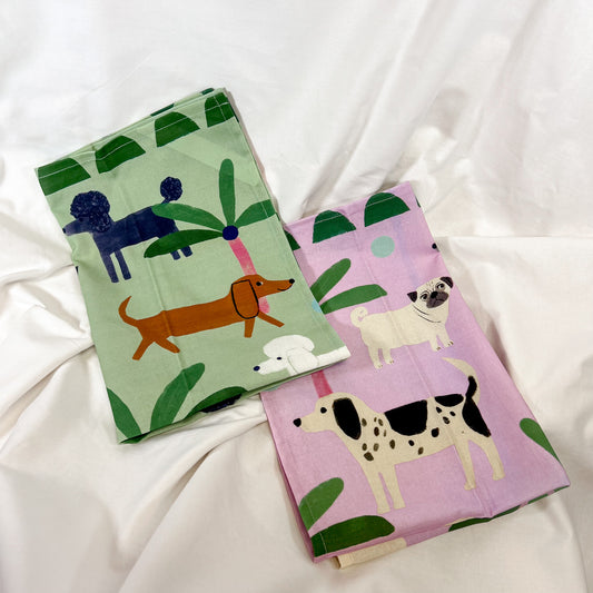 Island Dogs Dish Towel