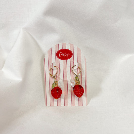 Strawberry Drop Earrings