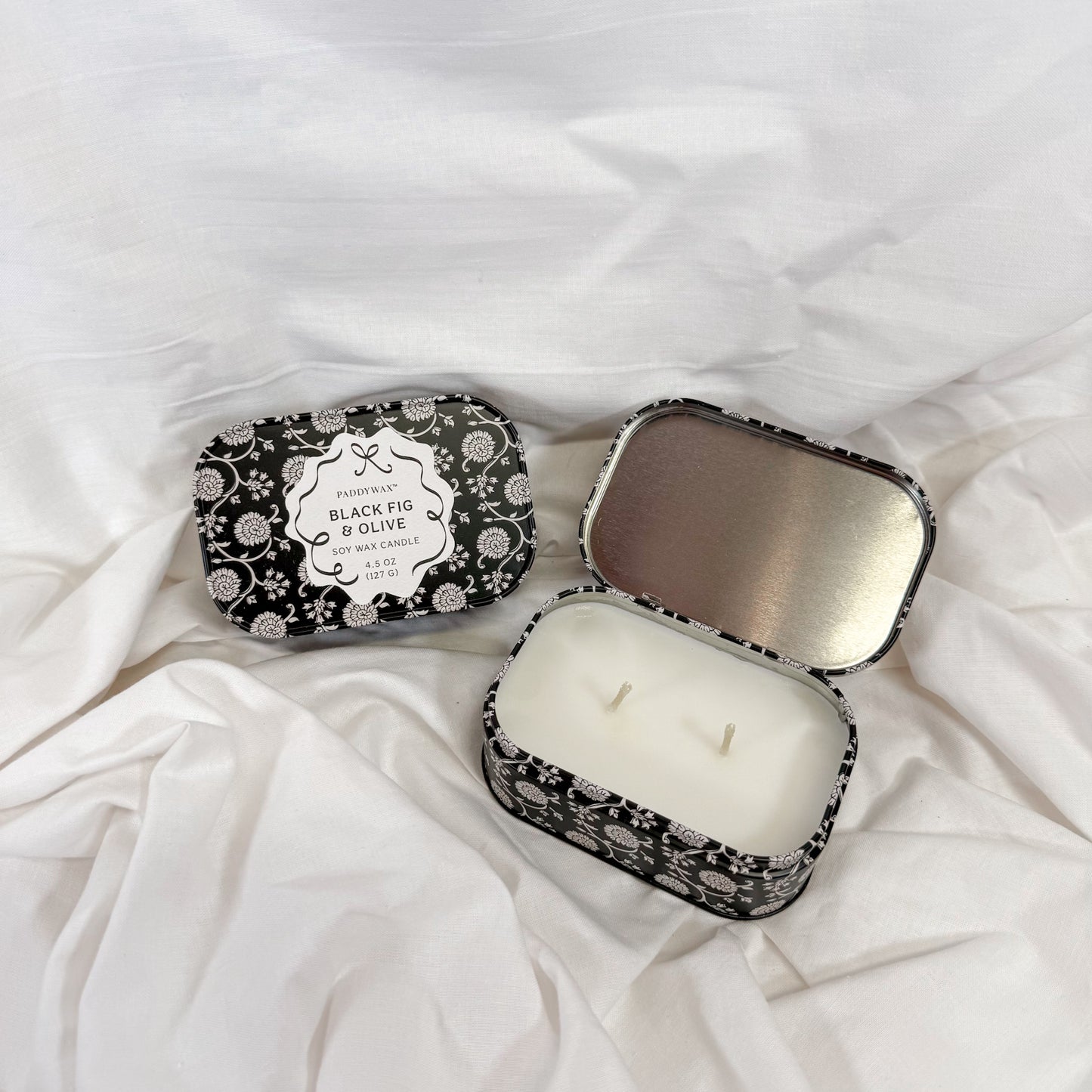 Floral Tin Candle