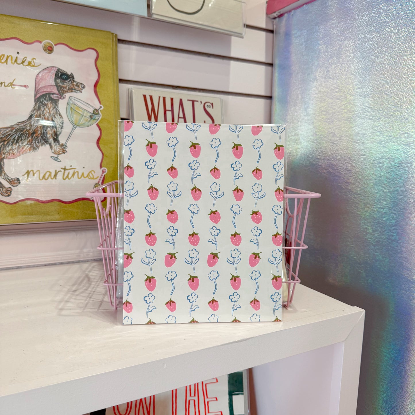 Strawberry Flowers Wall Art Print