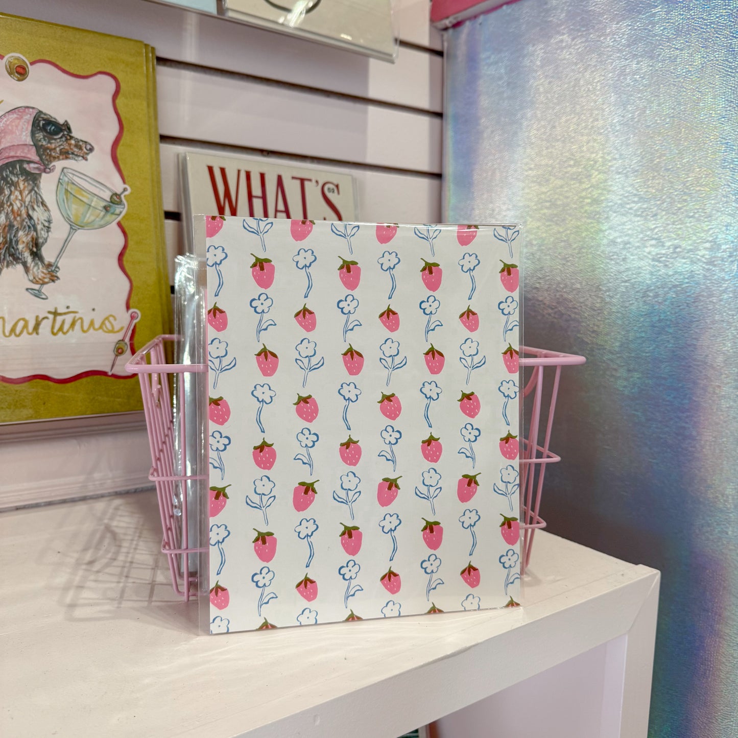 Strawberry Flowers Wall Art Print