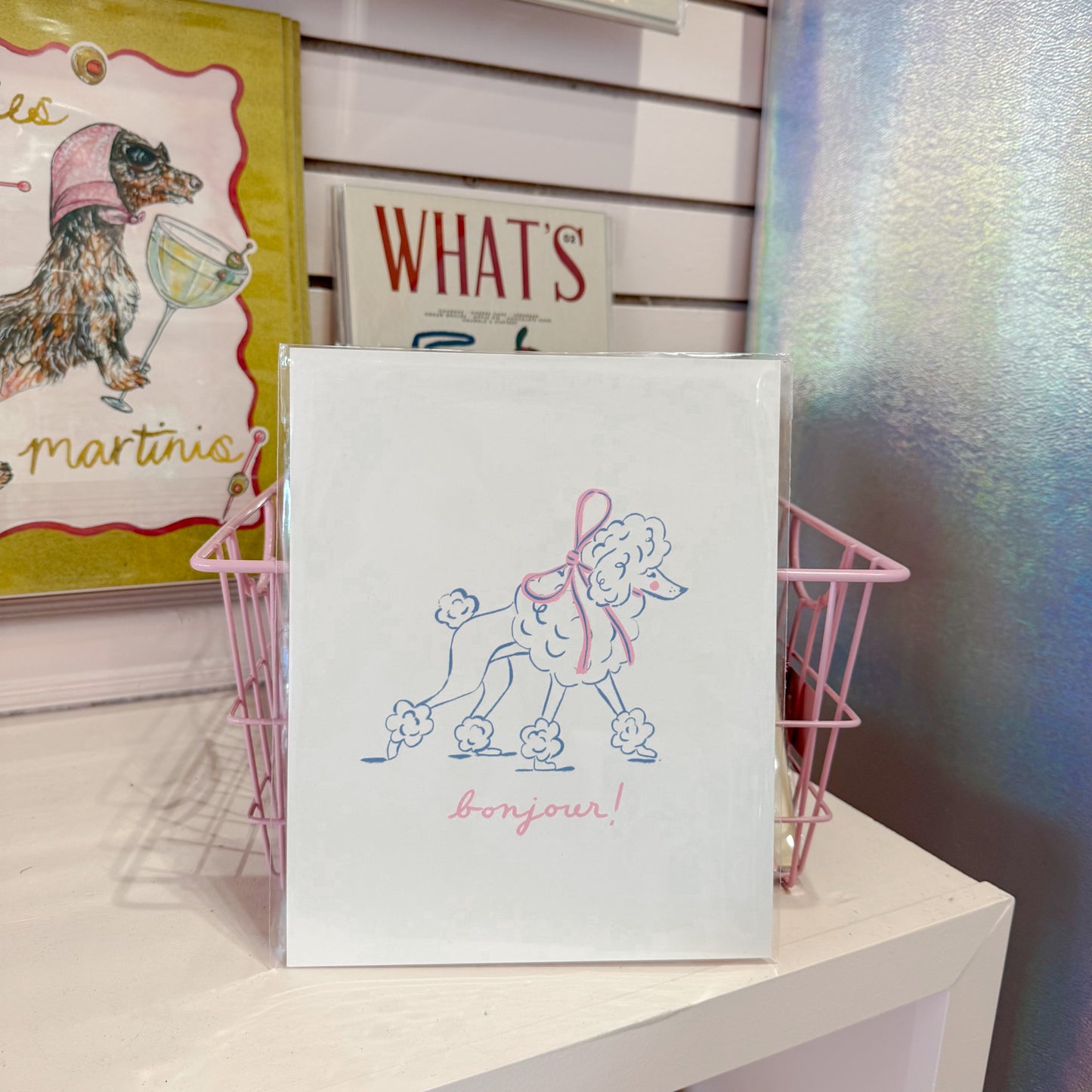 Bonjour Poodle Wall Art Print