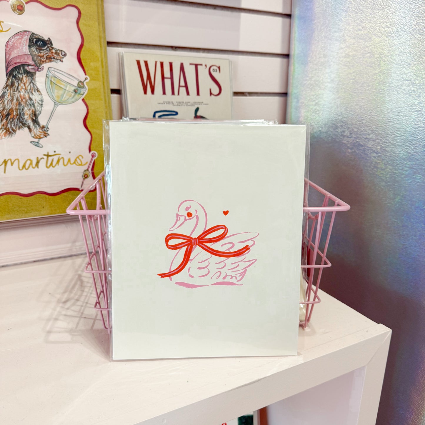 Girly Swan Wall Art Print
